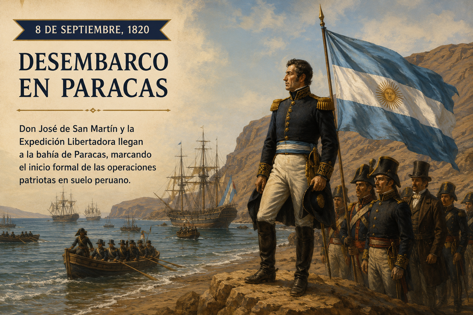 Desembarco en Paracas