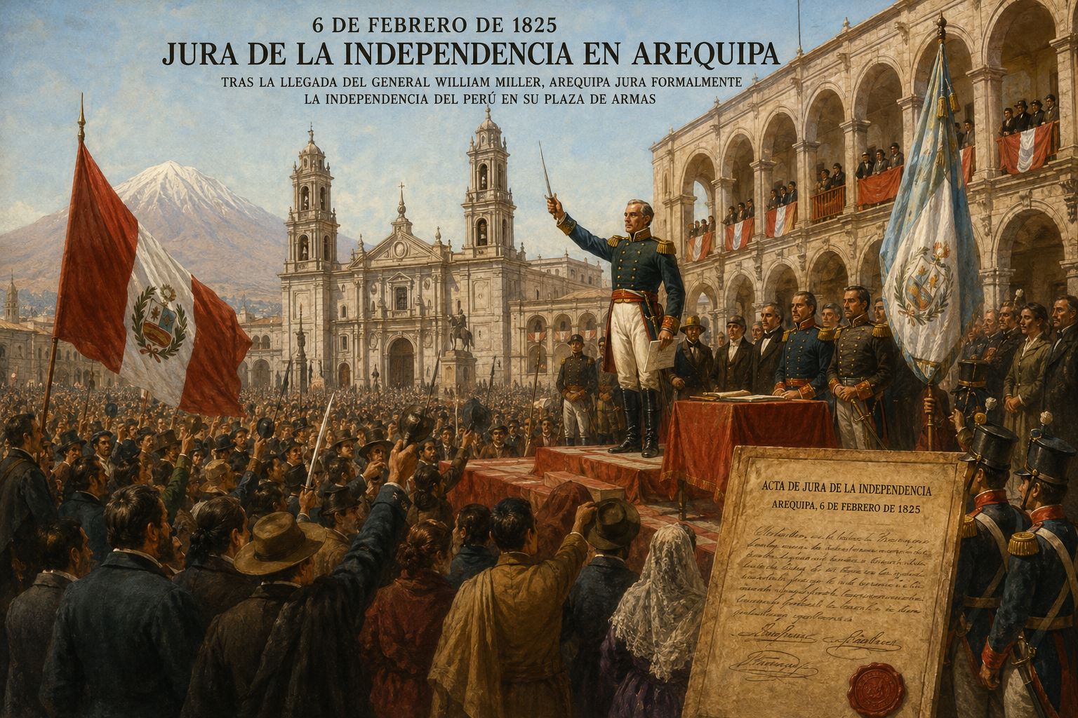 Jura de la Independencia en Arequipa